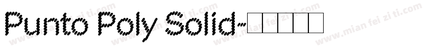 Punto Poly Solid字体转换